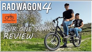 Radwagon 4 Cargo EBike REVIEW  After a year of traveling EUROPE [upl. by Rawna]