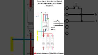 Sigma Kaçak Akım Koruma Şalteri Otomatik Yeniden Kapama Ünitesi Bağlantı Şeması  Mehmet Tosuner [upl. by Airotcivairam]