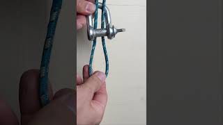 Super Trick So befestigen Sie einen Ring Schäkel einfach an einem Seil lifehack knot tips seil [upl. by Atteynod685]