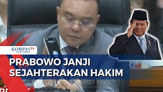 Prabowo Janji akan Sejahterakan Hakim Kunci Negara Bebas Korupsi [upl. by Sherrod]