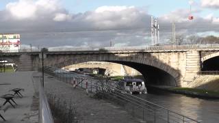 Paris nouveau Tramway T3b  Marche à blanc Porte de la Villette 1 [upl. by Ahseral]