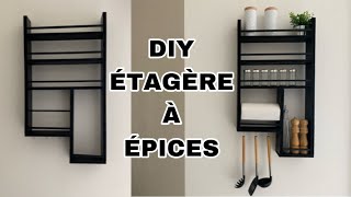 🛠 DIY ÉTAGÈRE À ÉPICES SIMPLE [upl. by Yrahcaz]