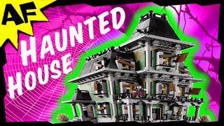 HAUNTED HOUSE Lego Monster Fighters Set 10228 Animated Building Review [upl. by Atsirak]