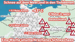 Letzte Warnung für alle Der Schneesturm kommt Schnee wird alle Regionen Deutschlands erobern☃️❄️ [upl. by Ylluz805]