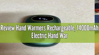 Review Hand Warmers Rechargeable 14000mAh Electric Hand Warmer 2 Pack DualSided Heating 17Hrs Warm [upl. by Martinsen]