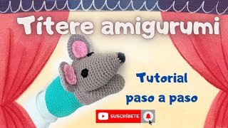 ratón títere a crochet  amigurumi [upl. by Tiphane]