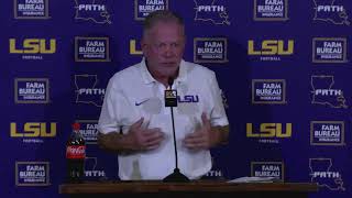 LSU Football Postgame Press Conference  vs UCLA [upl. by Gall]