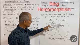 Homomorphism of Rings Definition Kernel of Homomorphism Lemmas and examples Lecture 6 [upl. by Hort]