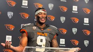 Oregon State Football Isaiah Chisom PostGame Purdue [upl. by Wiggins]