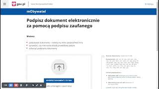 govTech ePUAP plus profil zaufany w akcji  podpisywanie dokumentu i weryfikacja podpisu w pdf [upl. by Strait]