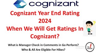 Cognizant Year End Rating 2024  Cognizant Ratings Update  When We Will Get Ratings in Cognizant [upl. by Pasquale]