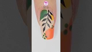 🧡 Autumn Nail Design nailart naildesign nailtutorial nailtrends nailtech easynails nails [upl. by Fillander]