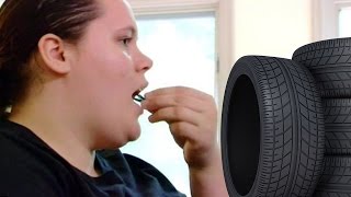 Woman Can’t Stop Eating Rubber Tires [upl. by Buerger864]