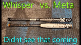 2023 Demarini Whisper vs Louisville Slugger Meta with exit velo [upl. by Callista675]