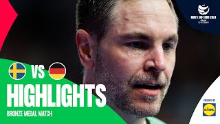 Intense clash for the bronze  Sweden vs Germany  Highlights  Mens EHF EURO 2024 [upl. by Najtsirk]