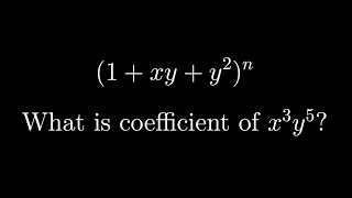 Trinomial expansion coefficient  Oxford Mathematics Admissions Test 2014 [upl. by Morrell]