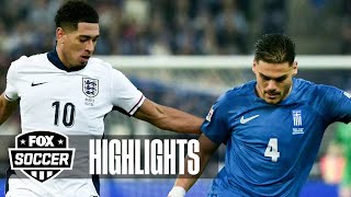 Greece vs England UEFA Nations League Highlights  FOX Soccer [upl. by Jenne]