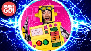 The Robot Dance ⚡️HYPERSPEED REMIX⚡️ Danny Go Songs for Kids [upl. by Dnumyar]