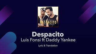 Despacito Lyrics in English and Spanish  Luis Fonsi ft Daddy Yankee  Translation  Cover [upl. by Llert415]