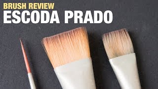 Review Escoda Prado Tame Synthetic Brushes [upl. by Rogergcam]