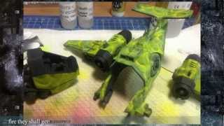 Space Marines Salamanders Stormtalon conversion painting update [upl. by Jeane284]