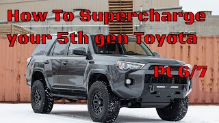 HOW TO INSTALL A MAGNUSON Supercharger in your 5th gen Toyota in your driveway Part 67 [upl. by Hashimoto]