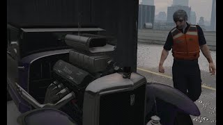 GTA Online  Deshuesadero  Albany Fränken Stange  Robo al carguero 10000 [upl. by Schlessel]