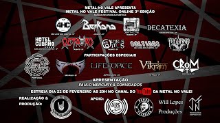 METAL NO VALE FESTIVAL ONLINE 3ª Edição [upl. by Laamak]