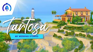 FULL TOUR OF TARTOSA  all the lots and secrets 🌴  Sims 4 My Wedding Stories World [upl. by Kwang]