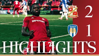 Match Highlights Swindon Town vs Colchester United [upl. by Naarah546]