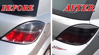 How to SPRAY TINT TAIL LIGHTS Astra H SXI [upl. by Egamlat]