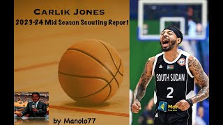 Carlik Jones  202324 Mid Season Scouting Report [upl. by Whitver556]