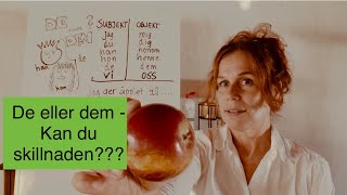 How to learn swedish DE eller DEM  Kan du skillnaden med undertexter subtitles [upl. by Arelc]