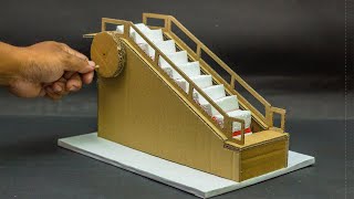 Science Projects  Escalator Working Model [upl. by Kliment]