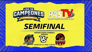 Liga de Campeones Caracas 2024  Bucaneros de Artigas vs Caserio BBC Semifinal 1 [upl. by Arabeila]