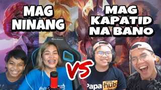 2v2 MagNinang VS Magkapatid na BANO MLBB [upl. by Hazeghi282]