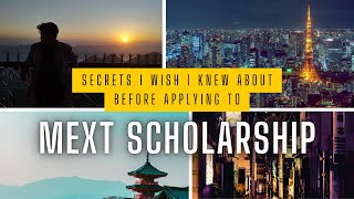 SECRETS I WISH I KNEW ABOUT BEFORE APPLYING TO MEXT SCHOLARSHIP  INDIA  JAPAN [upl. by Lacey276]