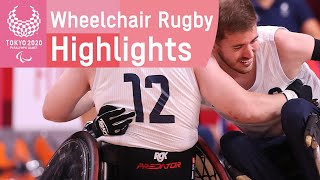 Wheelchair Rugby Overall Highlights  Paralympic Games [upl. by Ahseinet836]