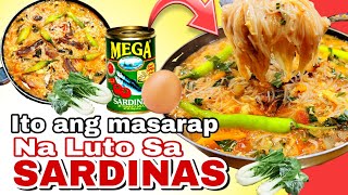 GINISANG SARDINAS WITH MISUA RECIPE  SARDINES WITH PETCHAY MURANG ULAM [upl. by Vogel]