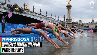 Womens Triathlon Full Final 🥇  Paris Replays [upl. by Aihsilat]