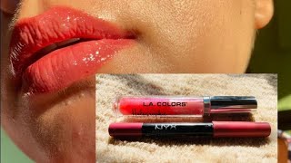 perfect combination of lipgloss and lip liner ❤️makeup lipgloss [upl. by Rus]