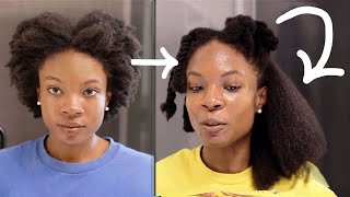 How To SAFELY BLOW DRY THICK DENSE 4C NATURAL HAIR STRAIGHT [upl. by Inek]