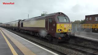 Newbury to Salisbury ECS 5Z68 Pullman at Westbury 2nd October 2024 [upl. by Torrell]