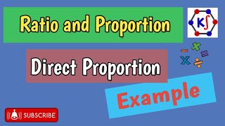 Direct Proportion  Ratio and Proportion maths wordsproblem [upl. by Noral]