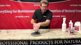 Stone Pro How To Polish Granite Countertops [upl. by Meredeth933]