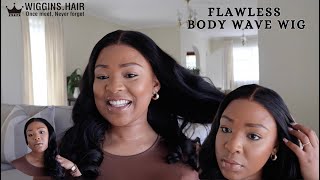 Ready To Go Glueless Body Wave Wig ft WIGGINS HAIR  No Skills Needed  South African Youtuber [upl. by Yniffit]