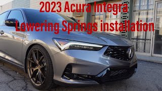 2023 Acura Integra Eibach Lowering Springs Install [upl. by Onra]