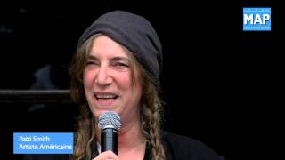 Conférence de presse de lartiste Patti Smith à Fès [upl. by Shuma]