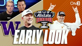 Sugar Bowl Early Look Texas Longhorns vs Washington Huskies  Steve Sarkisian Kalen DeBoer [upl. by Dorine144]