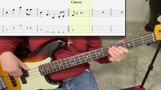 Mountain Music  Alabama  Bass Guitar Cover Play Along Tabs [upl. by Esinal]